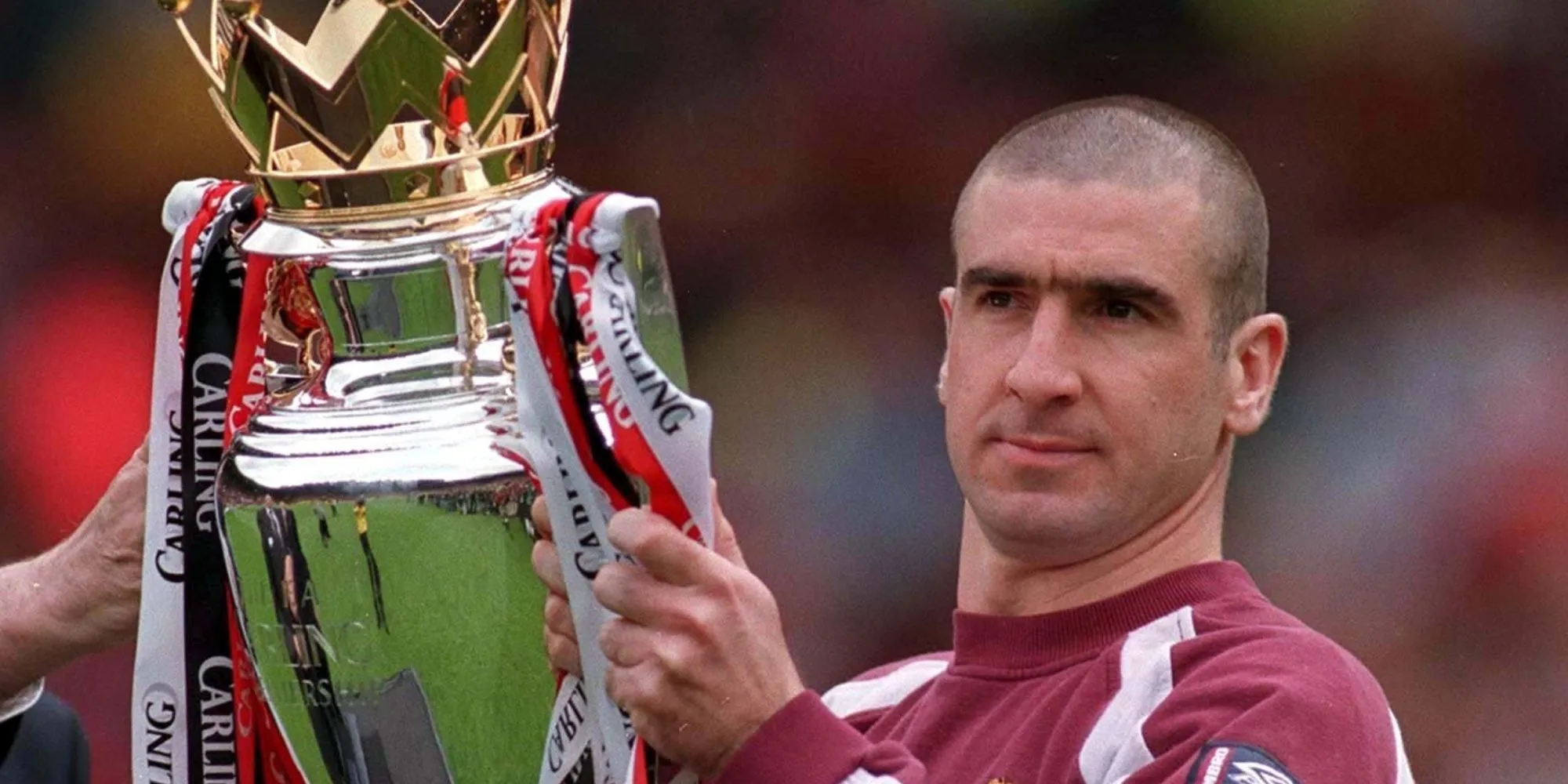 Eric Cantona, biểu tượng của Manchester United với 4 chức vô địch Premier League.