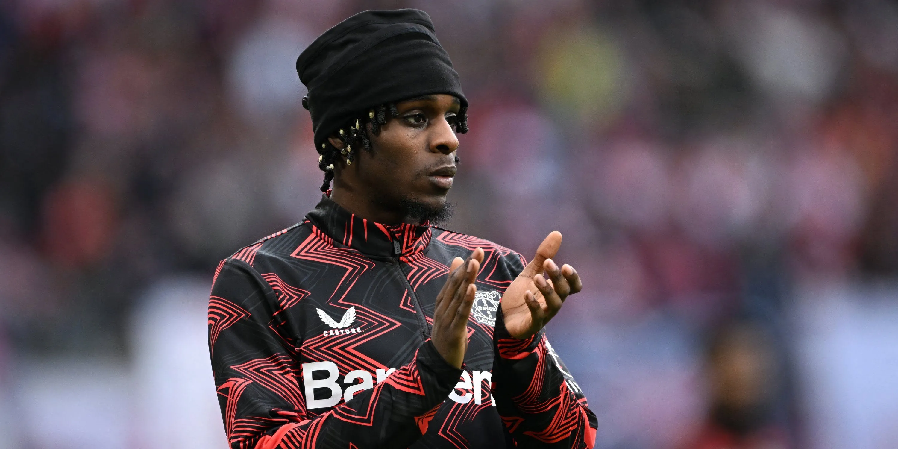 Hậu vệ Jeremie Frimpong của Bayer Leverkusen