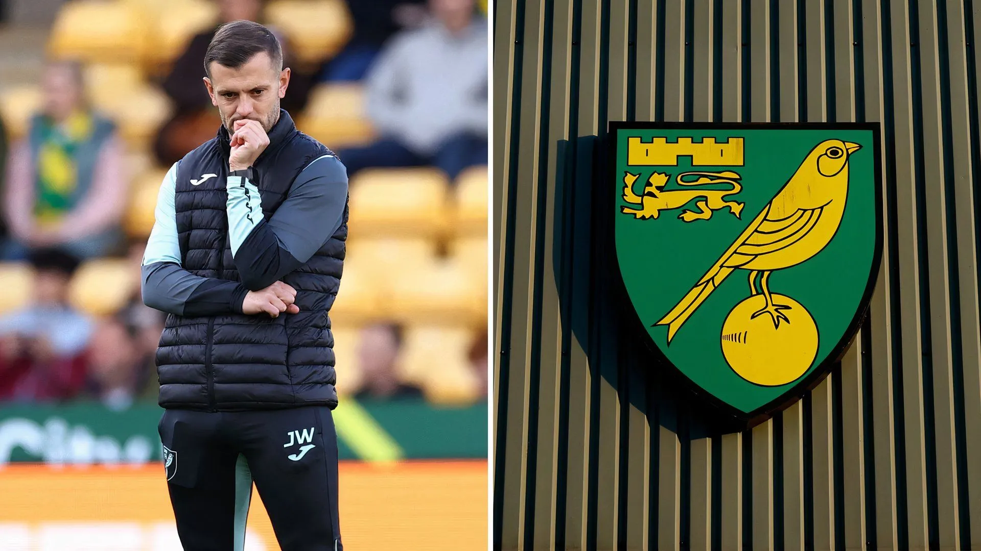 Jack Wilshere trong vai trò HLV tạm quyền của Norwich City