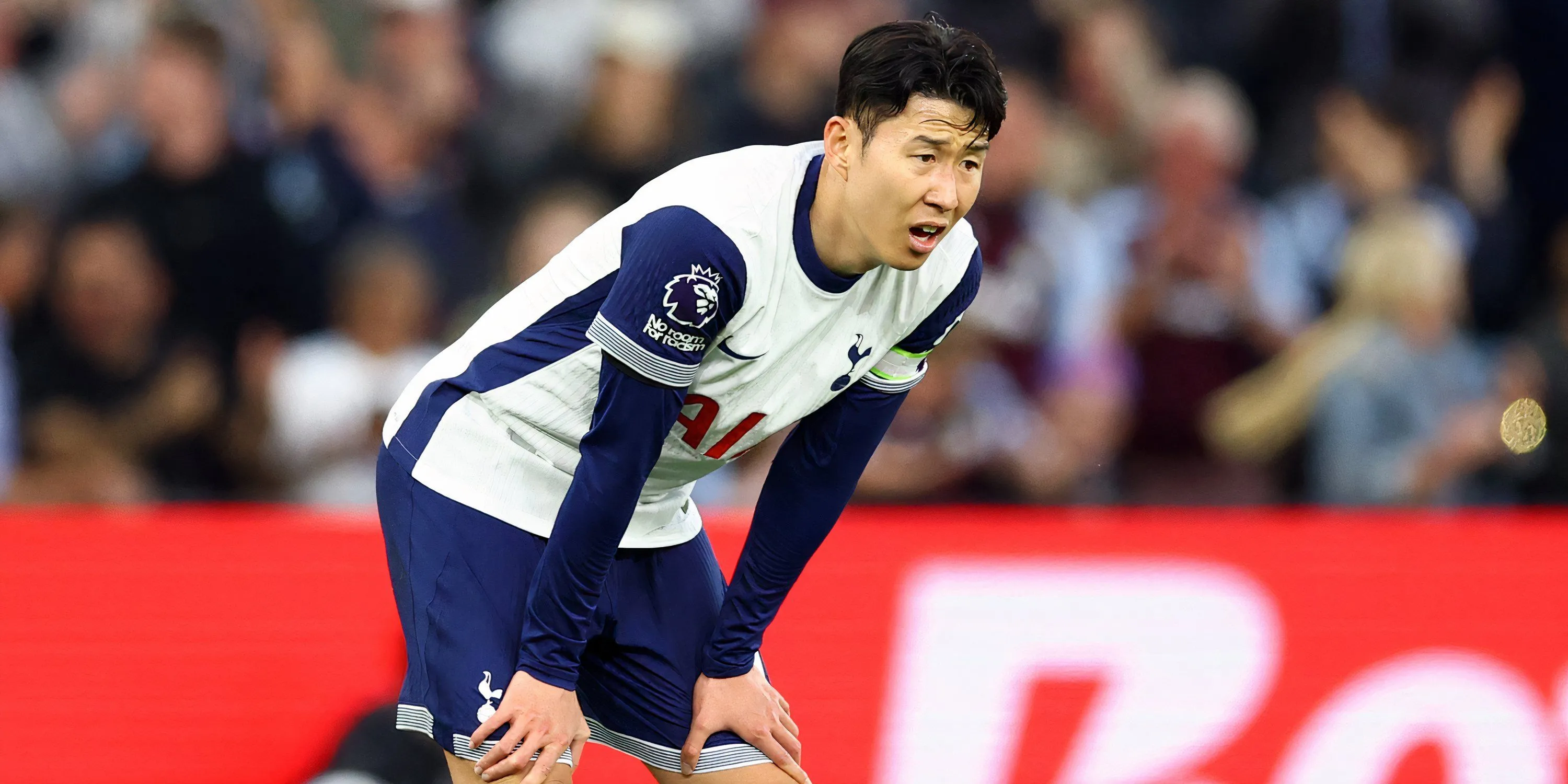 Son Heung-min, đội trưởng Tottenham, đột phá bên cánh trái