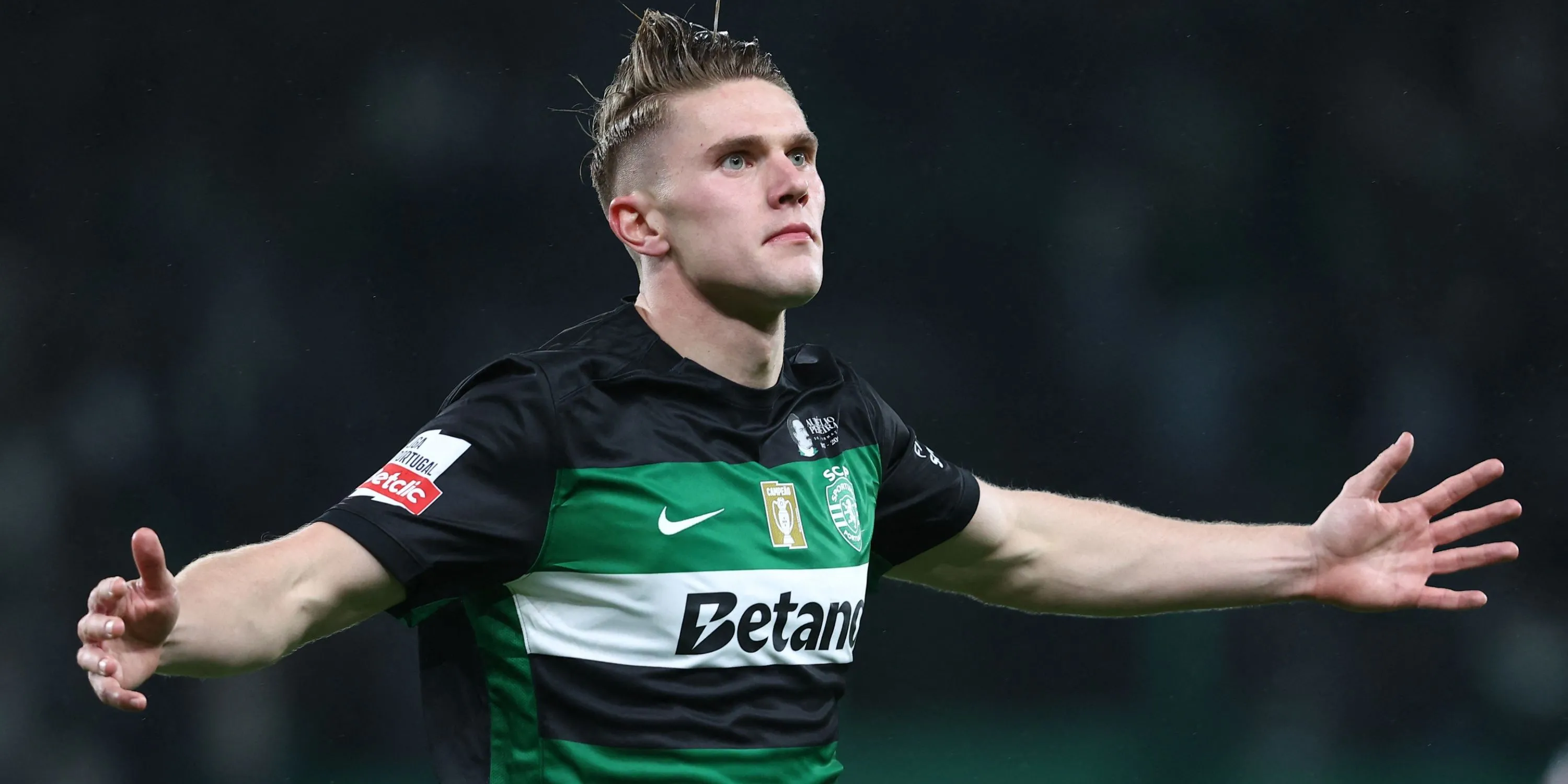 Tiền đạo Viktor Gyokeres trong màu áo Sporting CP.