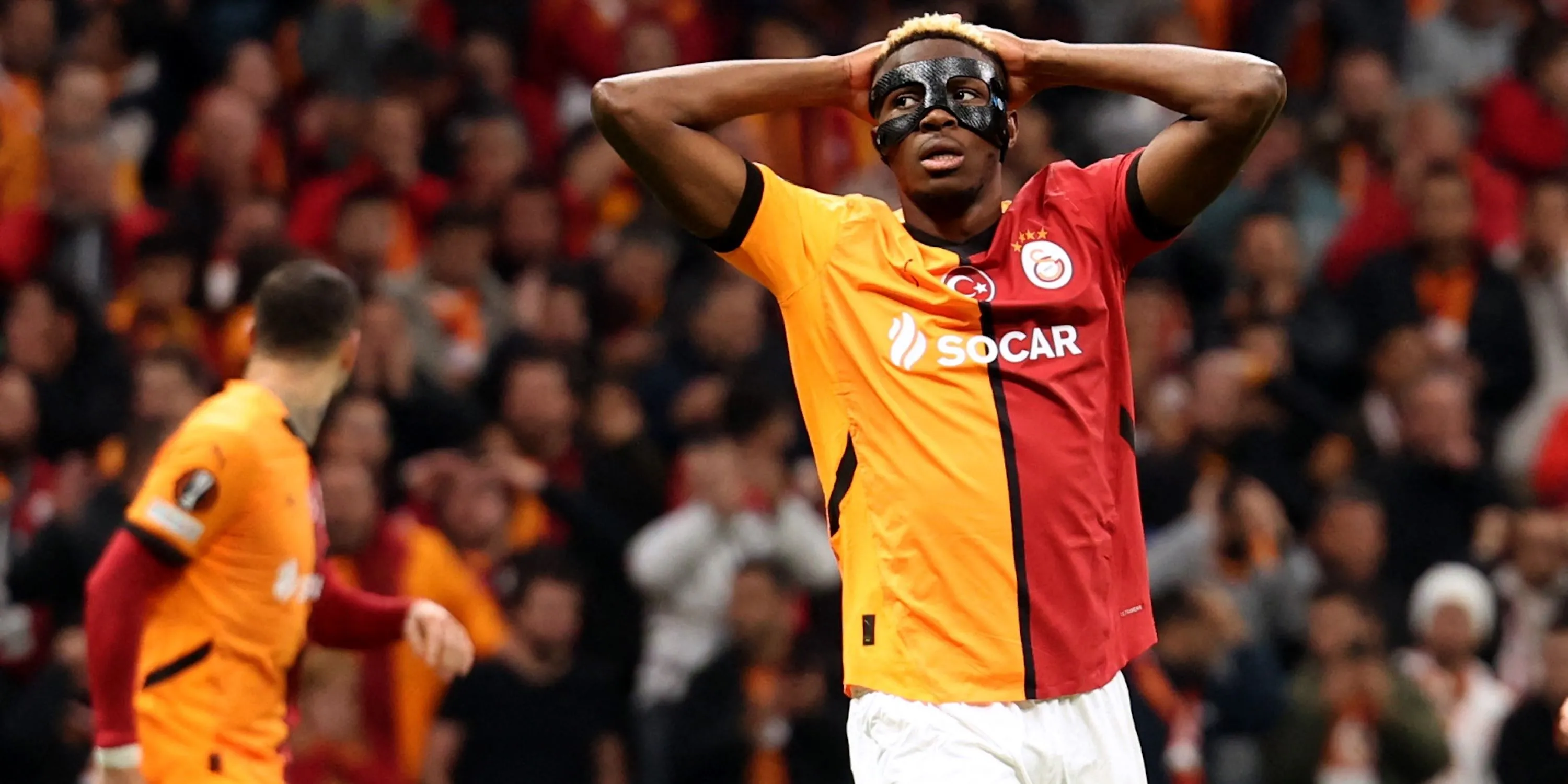 Victor Osimhen phản ứng trong màu áo Galatasaray khi được cho mượn