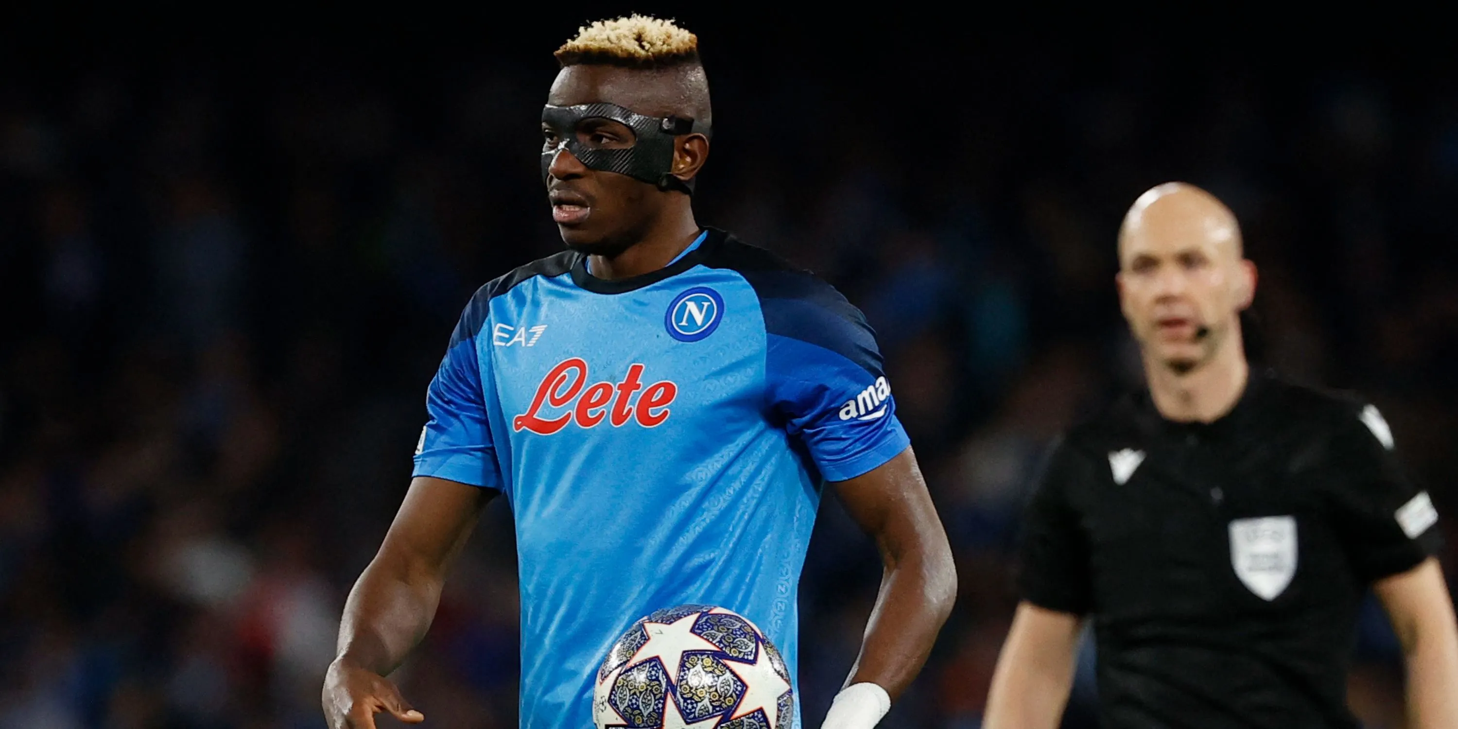 Victor Osimhen thời còn thi đấu cho Napoli, đang được Chelsea quan tâm.