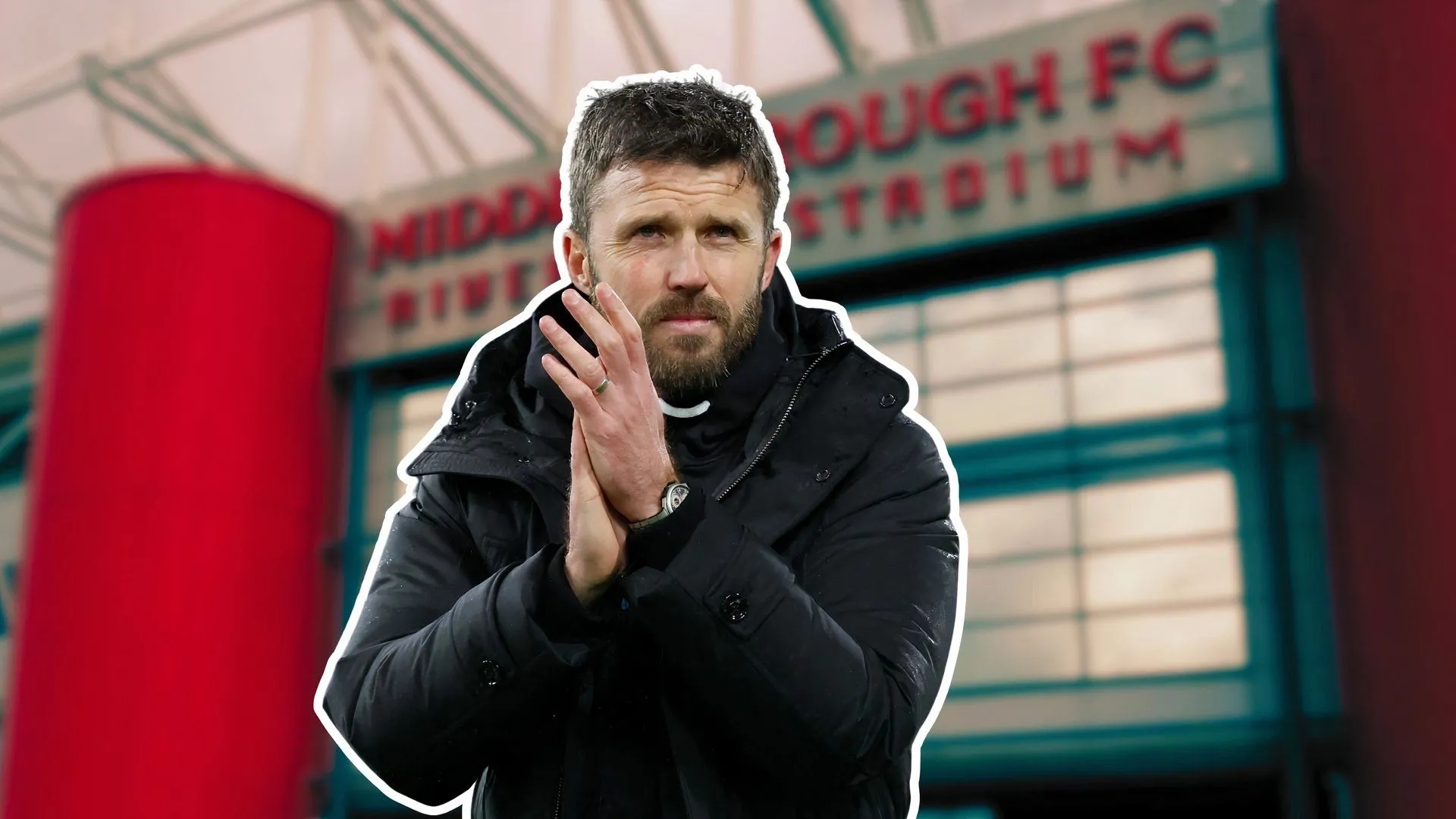 Michael Carrick theo dõi trận đấu của Middlesbrough tại giải Championship