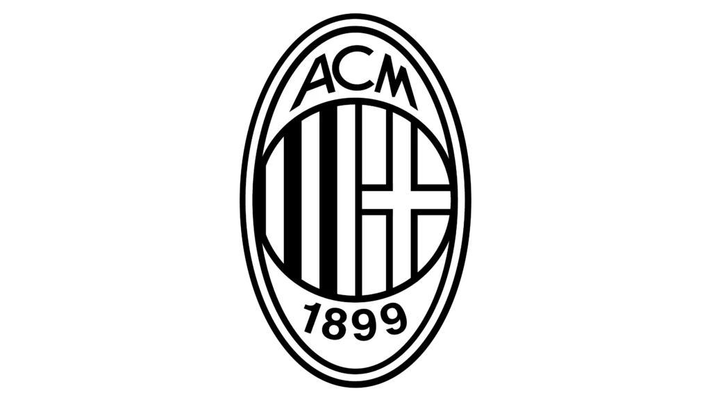 Biểu tượng chữ viết ACM trên logo AC Milan
