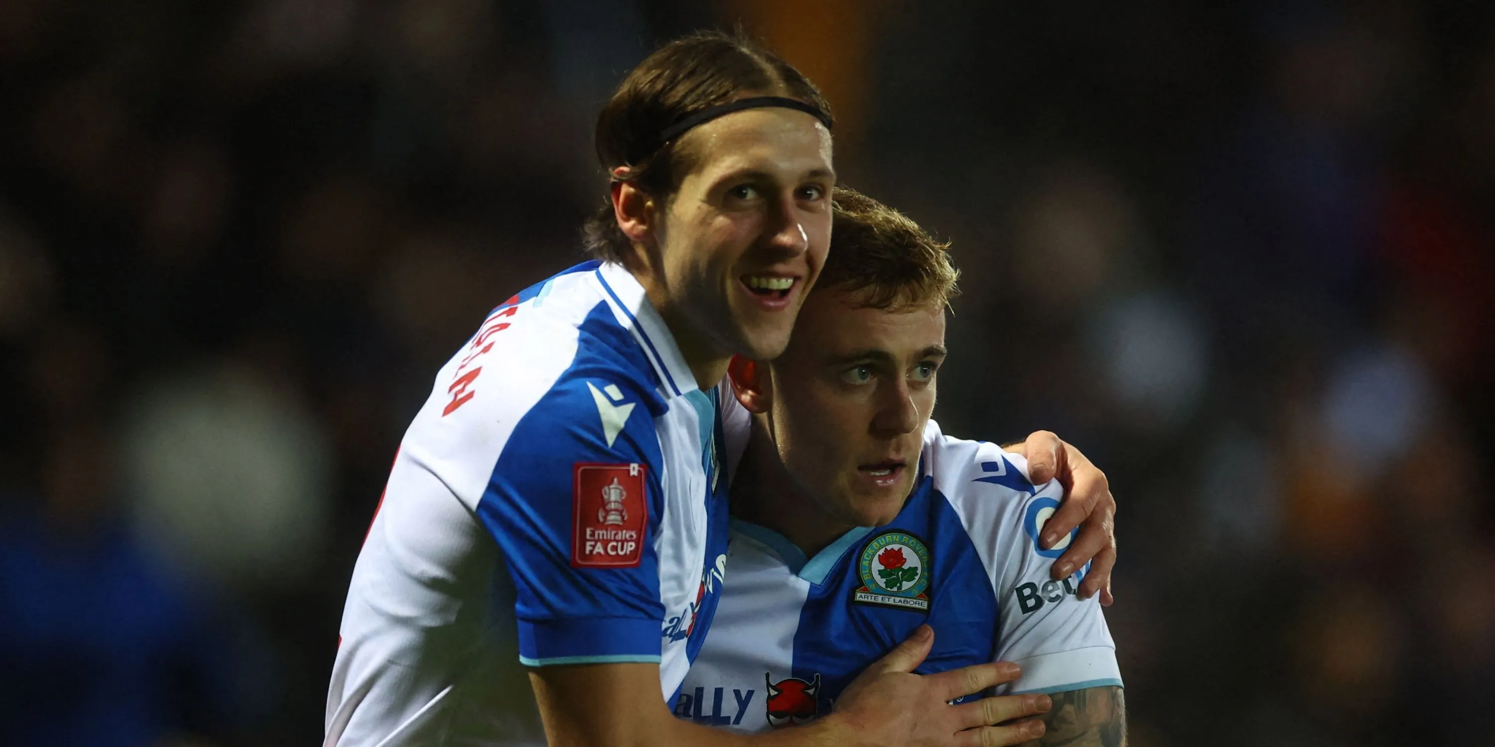 Callum Brittain trong màu áo Blackburn Rovers, mục tiêu hàng đầu của Derby County.