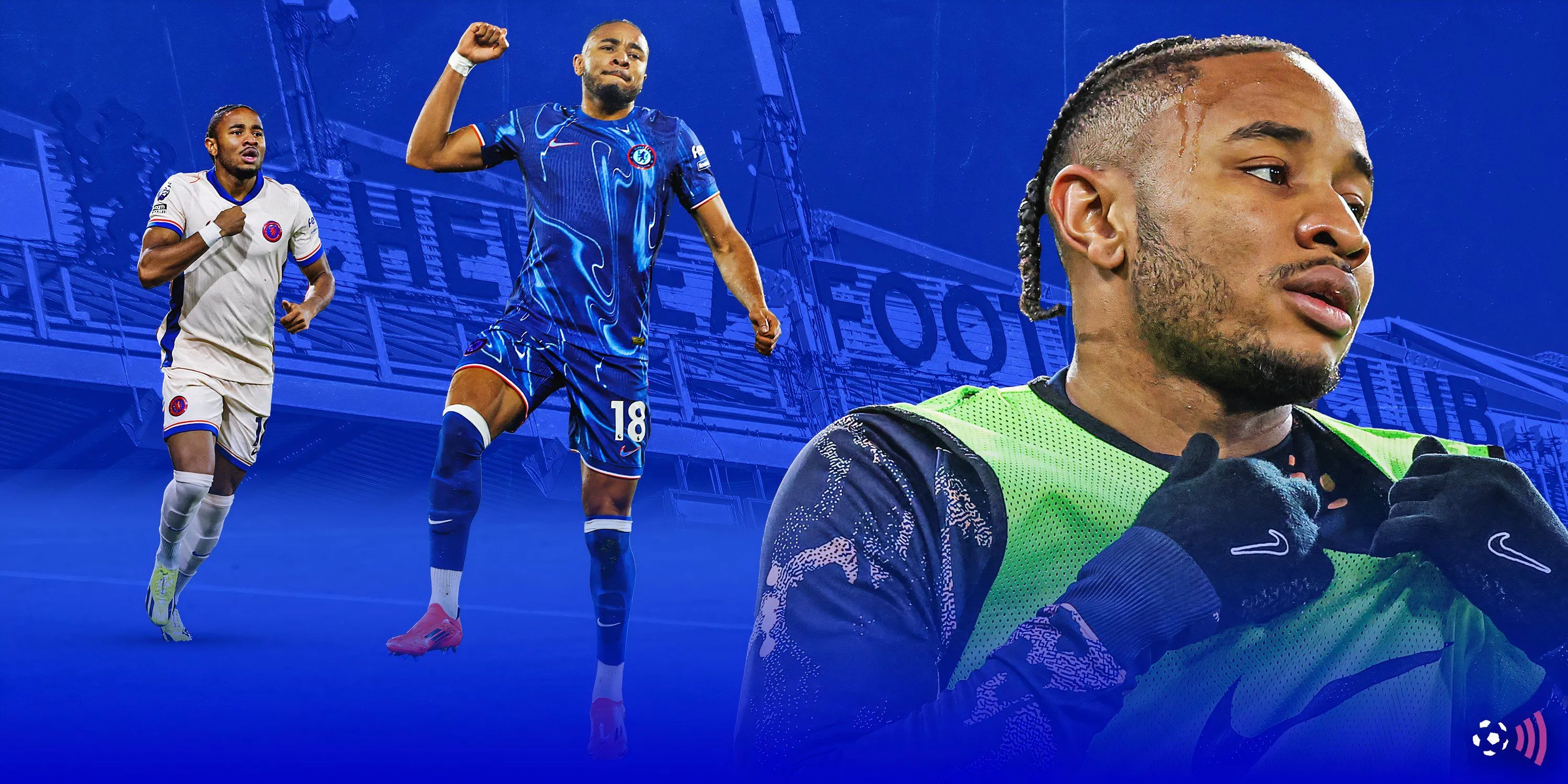Christopher Nkunku trong màu áo Chelsea trên sân cỏ Premier League