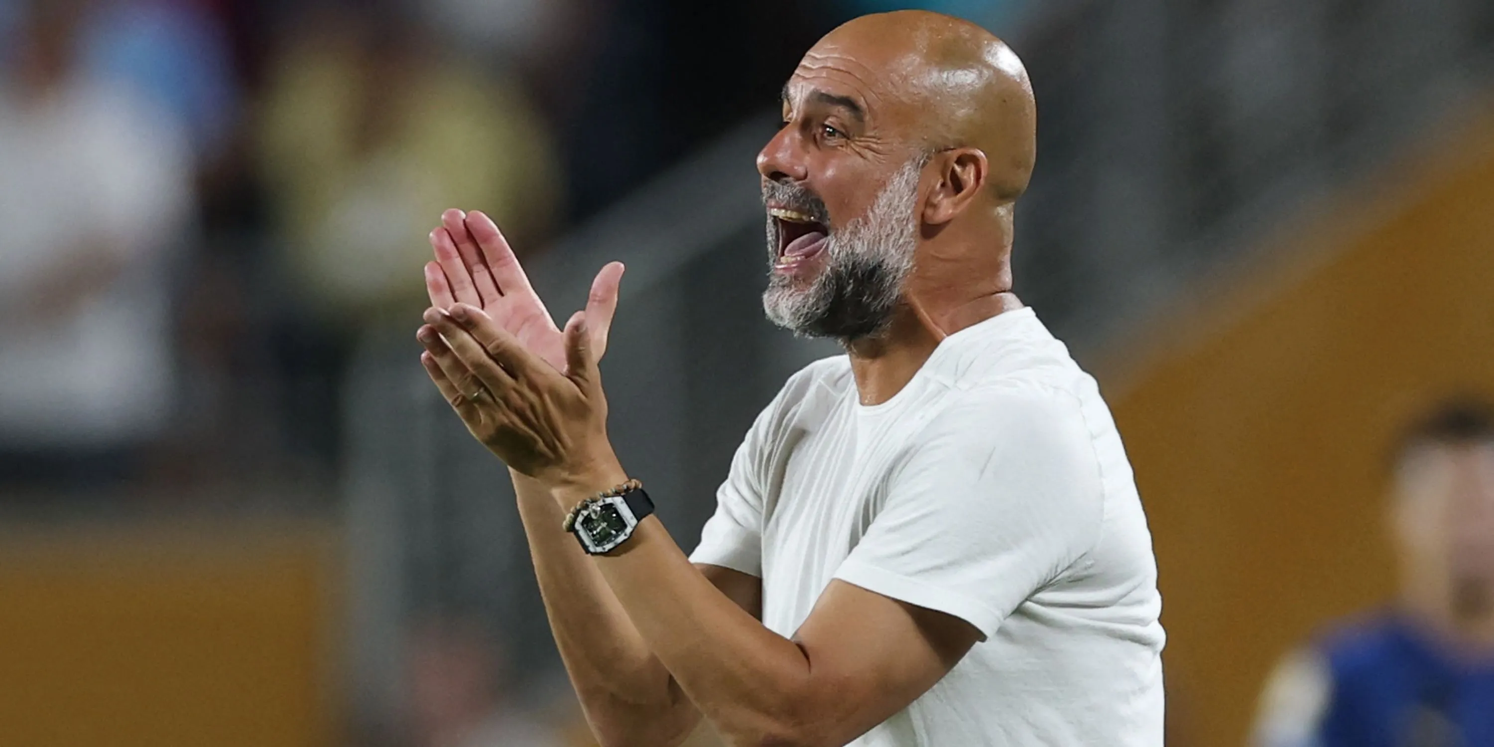HLV Pep Guardiola với những phản ứng trên sân, người đang đứng trước thách thức trẻ hóa và làm mới đội hình Manchester City.