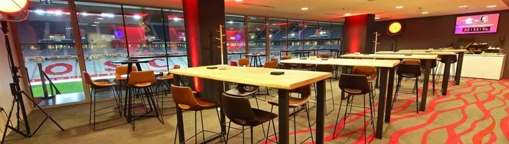 Không gian sang trọng của khu vực dịch vụ khách sạn VIP tại Stade Pierre-Mauroy