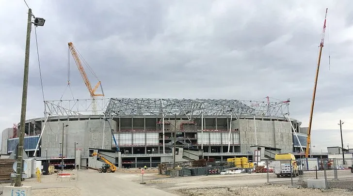 Quá trình xây dựng Groupama Stadium, hình ảnh lịch sử