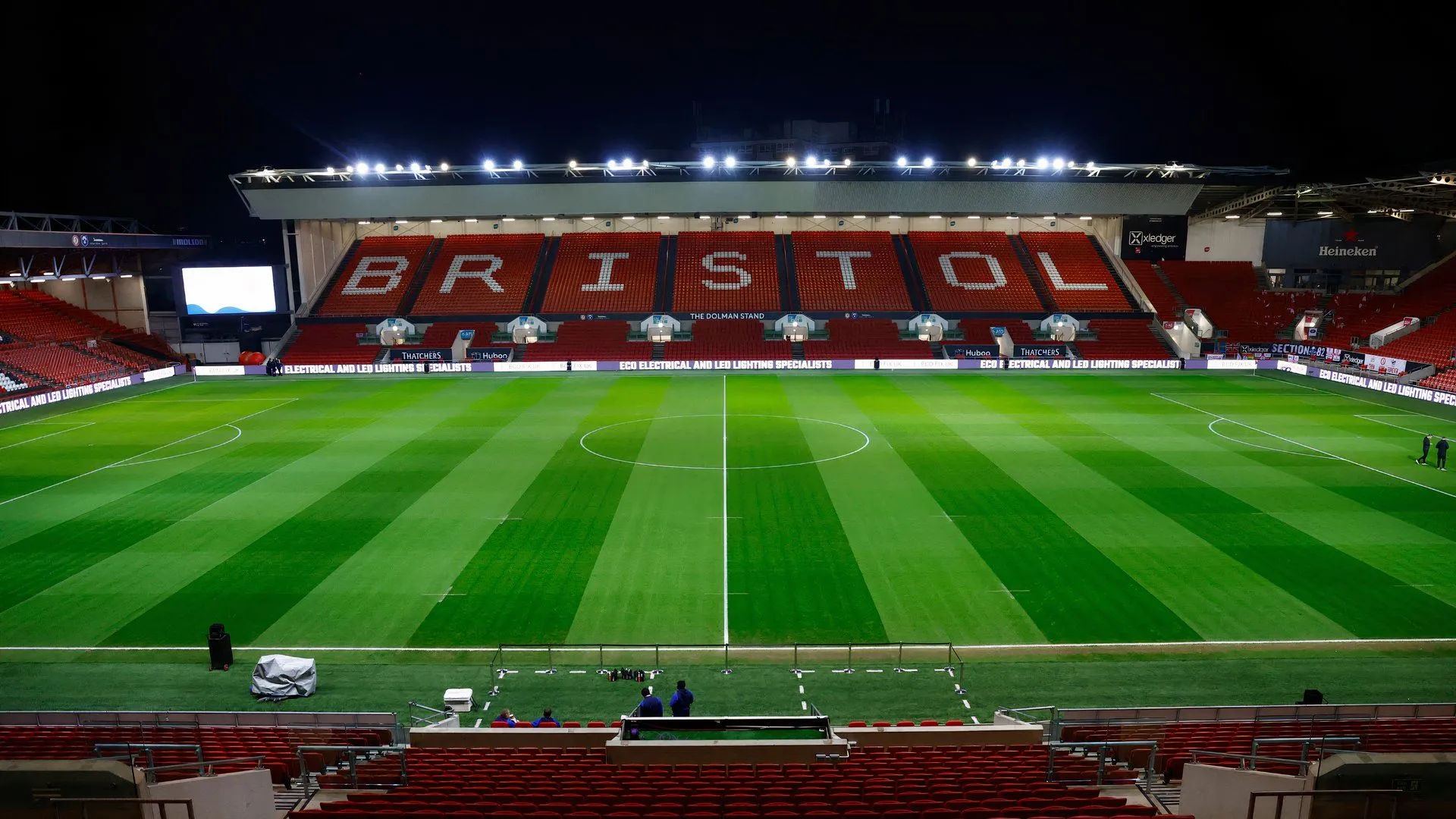 Sân vận động Ashton Gate của Bristol City, nơi Taine Anderson hy vọng sẽ thi đấu trong tương lai