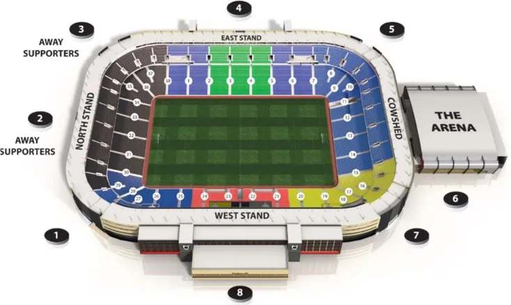 Sơ đồ chỗ ngồi của Stadium MK