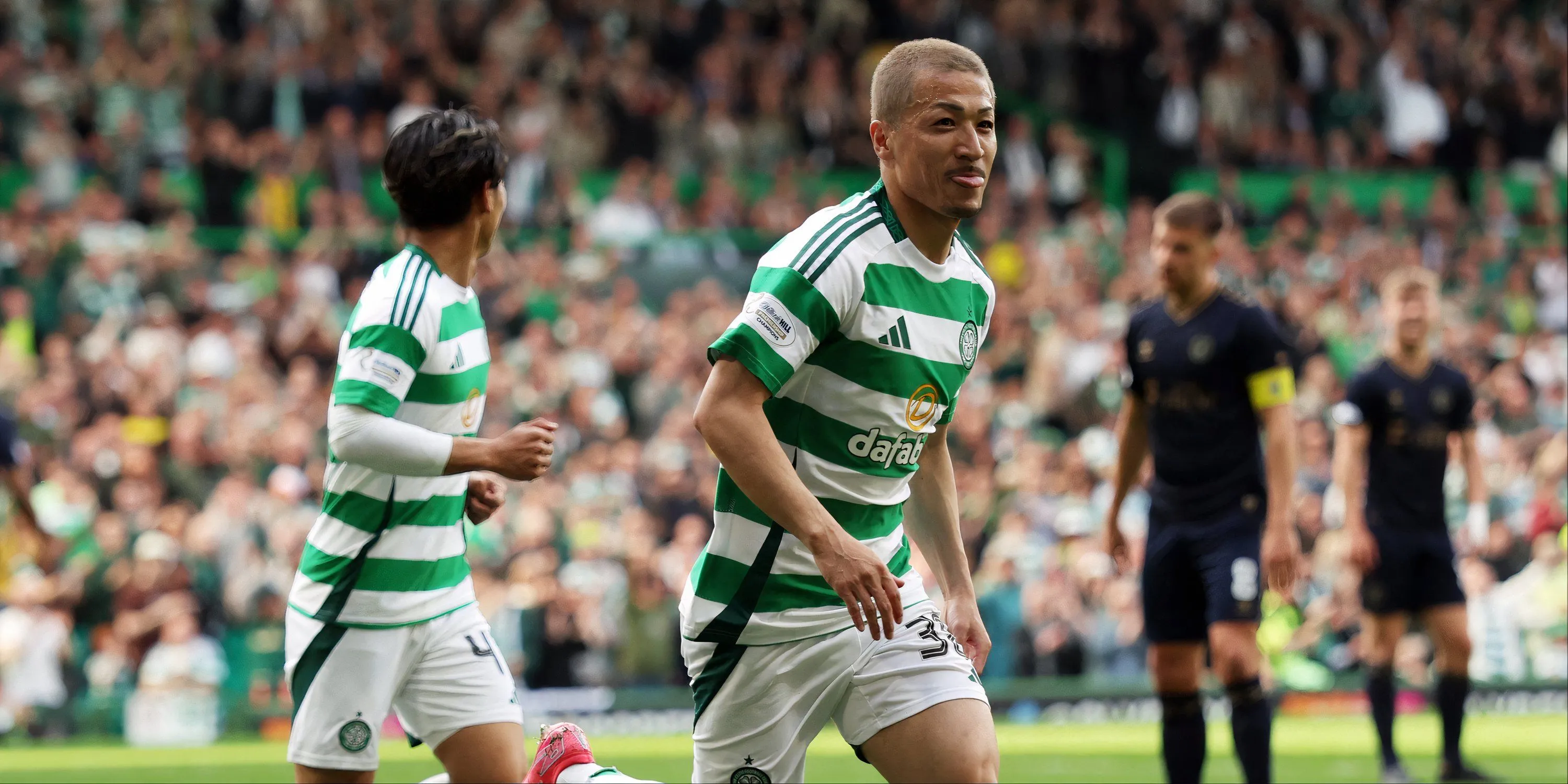 Tiền đạo Daizen Maeda của Celtic, cầu thủ đang được các CLB Premier League quan tâm.