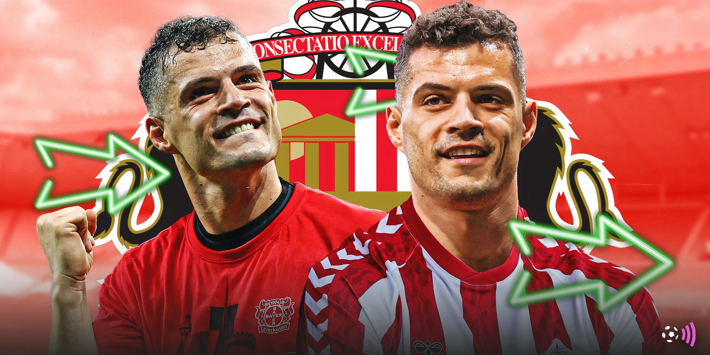 Granit Xhaka trong trang phục thi đấu của Sunderland, một thương vụ chất lượng của đội bóng mới lên hạng.