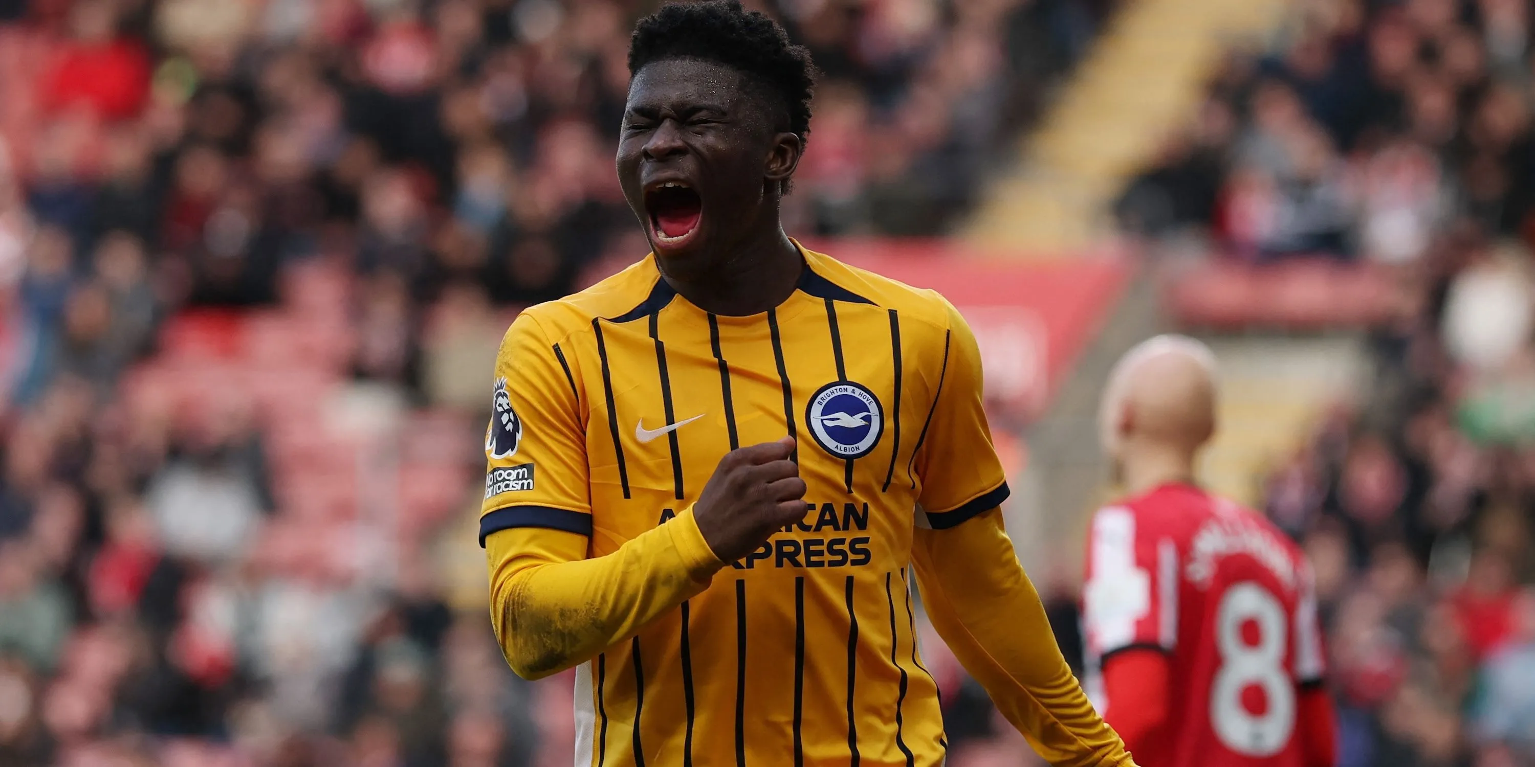 Tiền vệ Carlos Baleba của Brighton &amp; Hove Albion, mục tiêu chuyển nhượng của Manchester United