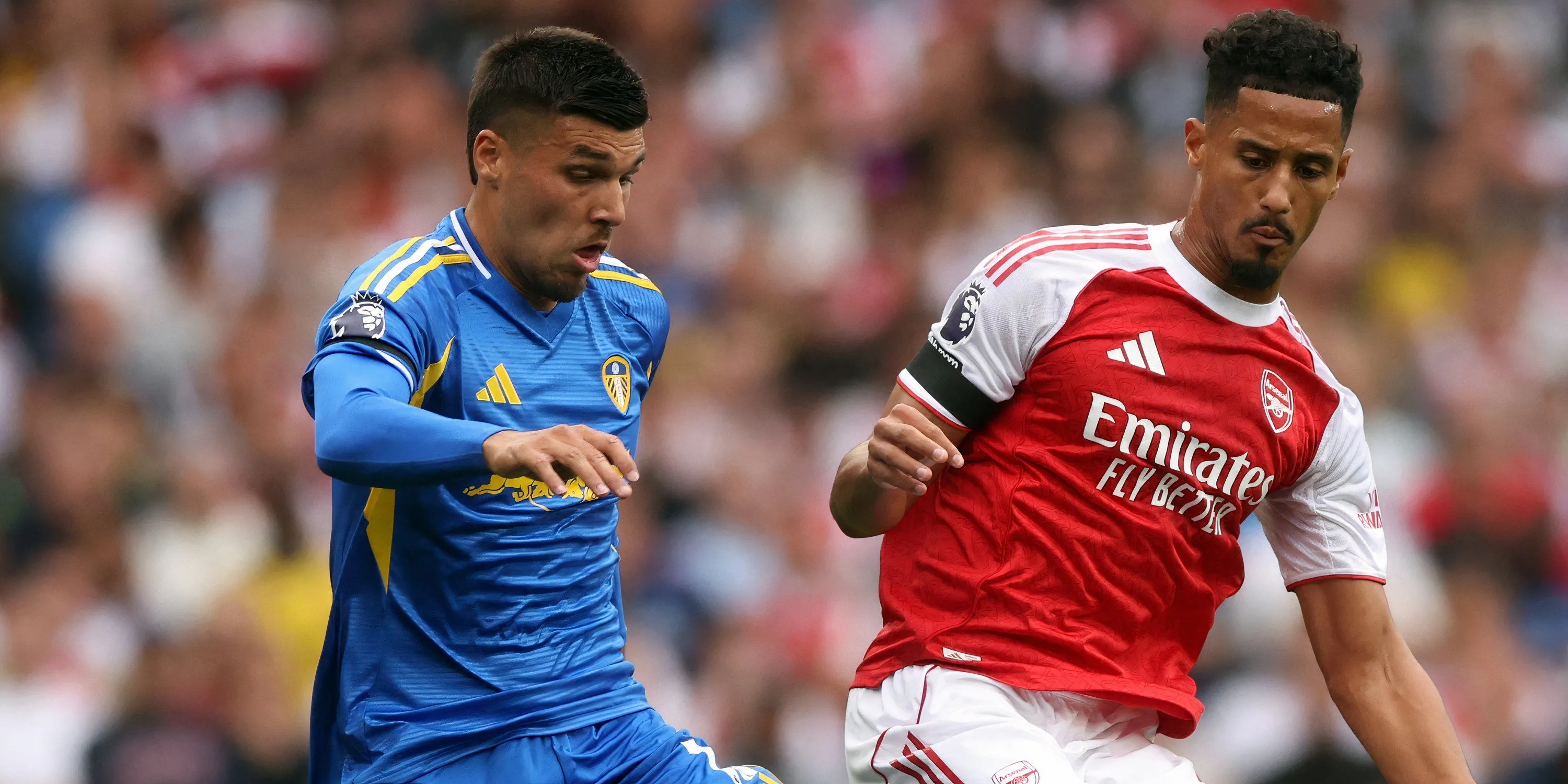 Tiền đạo Joel Piroe của Leeds United đang thi đấu tại Premier League