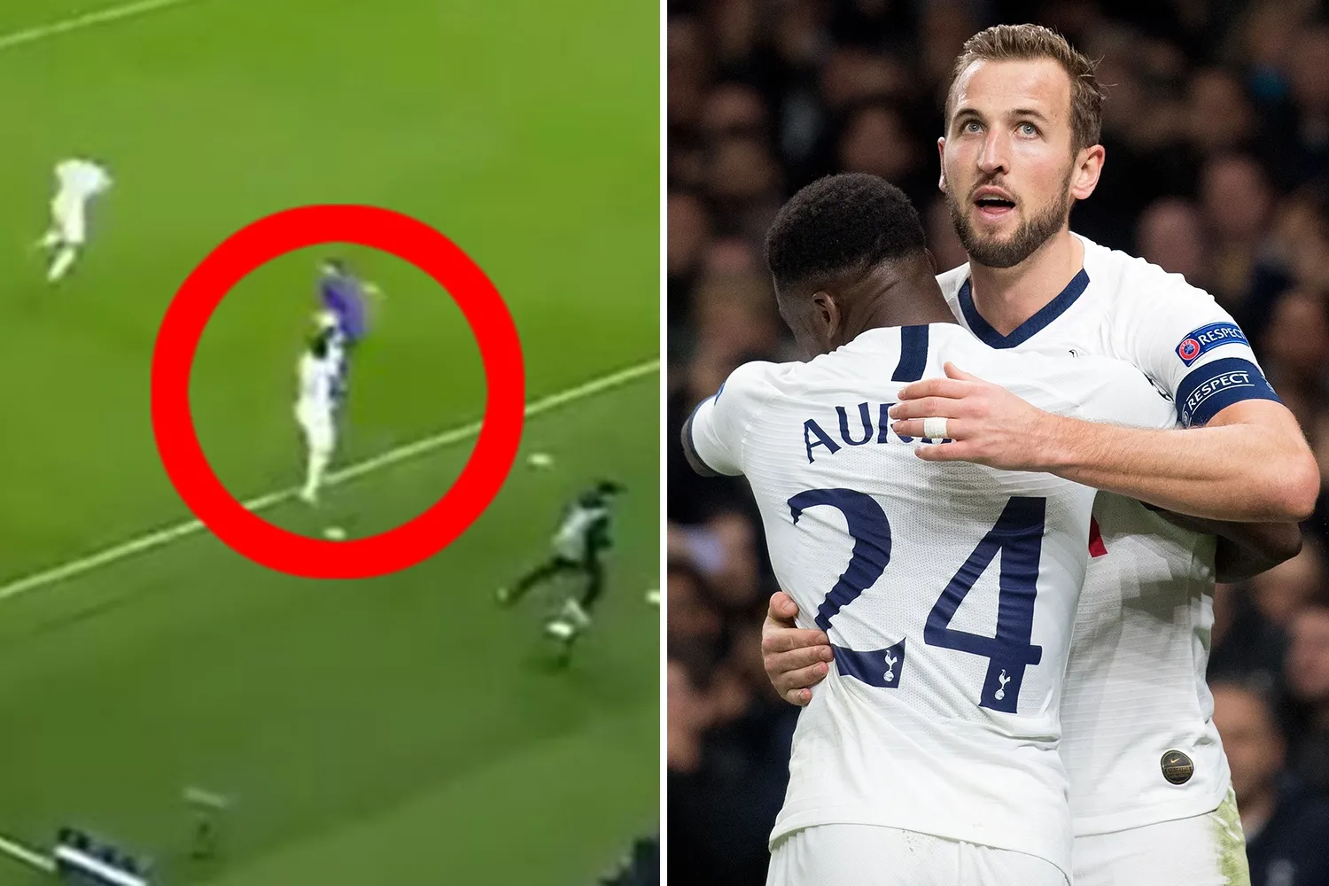 Tình huống ném biên dẫn đến bàn thắng Tottenham vs Olympiacos 2019 – Aurier ném biên cho Lucas Moura