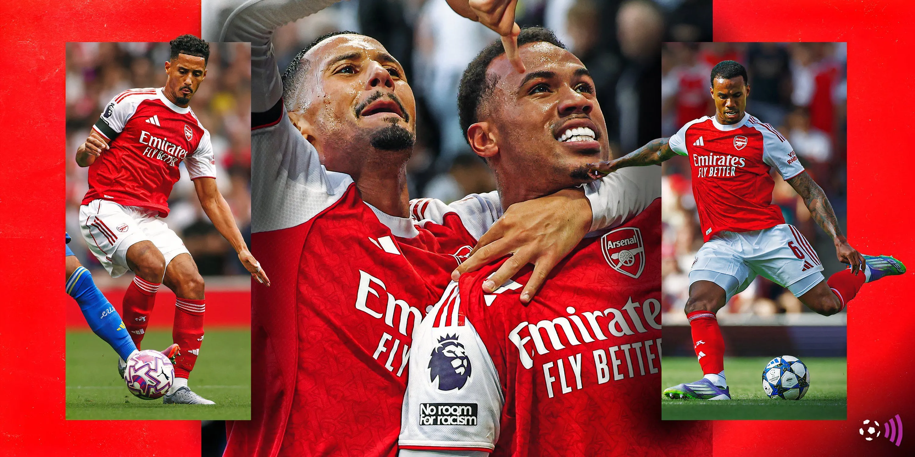 William Saliba và Gabriel là trụ cột hàng phòng ngự Arsenal